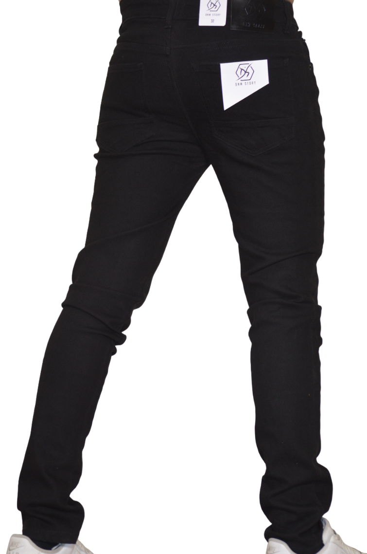 Men's Stretch SKINNY Denim DS-116 JET BLACK