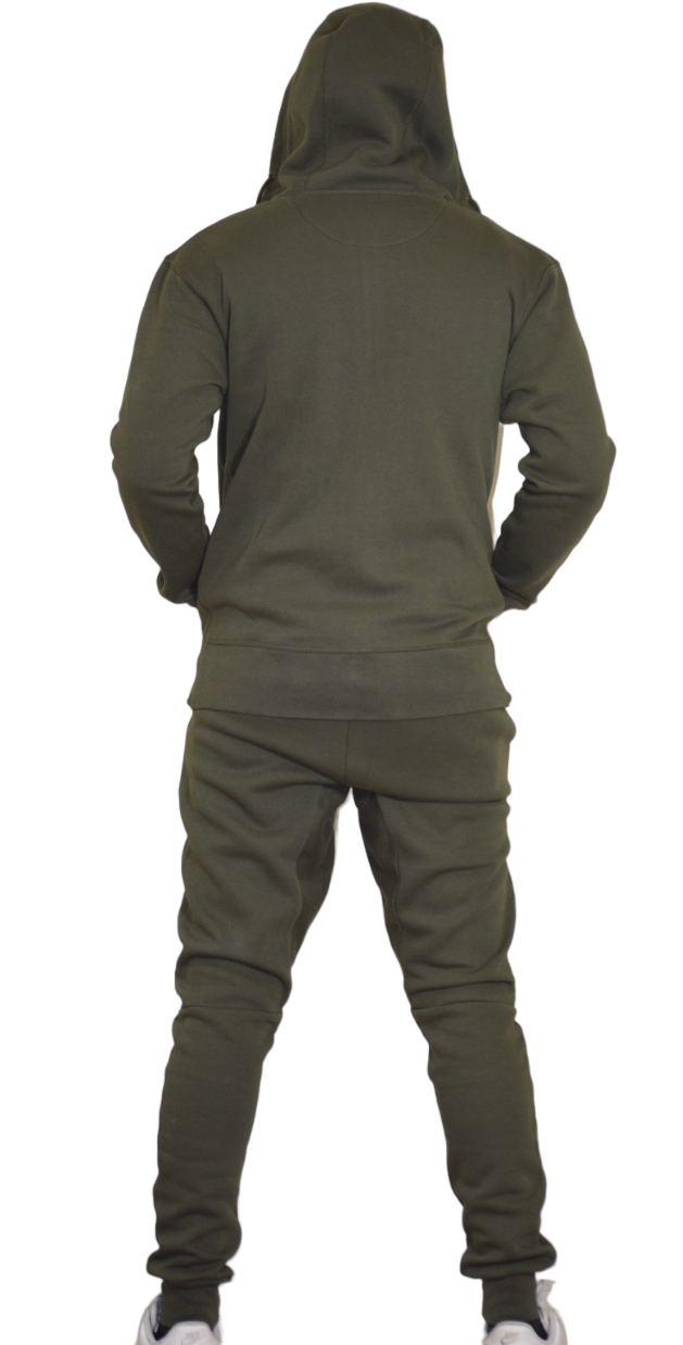 Men's Jogging Sets Fleece - OLIVE